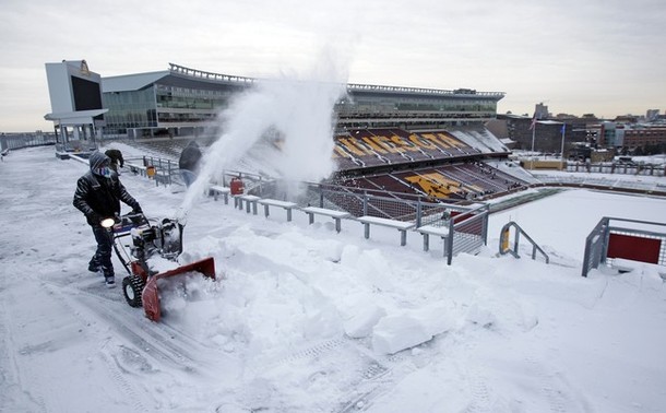 Snowed in stadiums